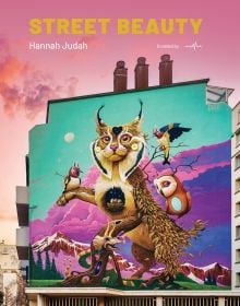 Book cover of Street Beauty, featuring a street art mural on wall of a caracal. Published by ORO Editions.