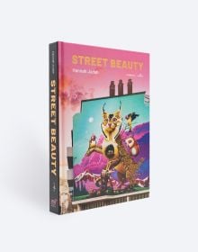 Book cover of Street Beauty, featuring a street art mural on wall of a caracal. Published by ORO Editions.
