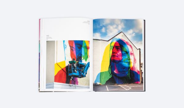 Book cover of Street Beauty, featuring a street art mural on wall of a caracal. Published by ORO Editions.