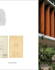 Book cover of Muzharul Islam, An Architect of Tomorrow: Architecture and Nation-Building in Bangladesh, featuring the interior of a modern building. Published by ORO Editions.