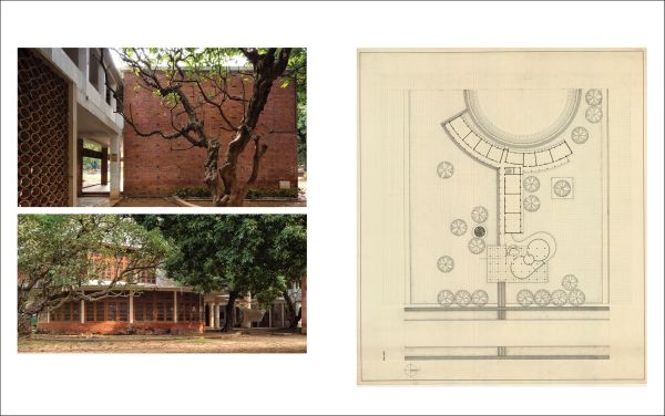 Book cover of Muzharul Islam, An Architect of Tomorrow: Architecture and Nation-Building in Bangladesh, featuring the interior of a modern building. Published by ORO Editions.