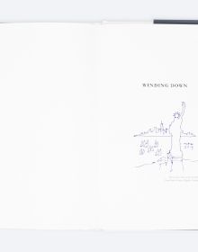 Book cover of Looking Forward to Monday Morning: A Residential Architect's Compendium, with a sketch of house. Published by ORO Editions.