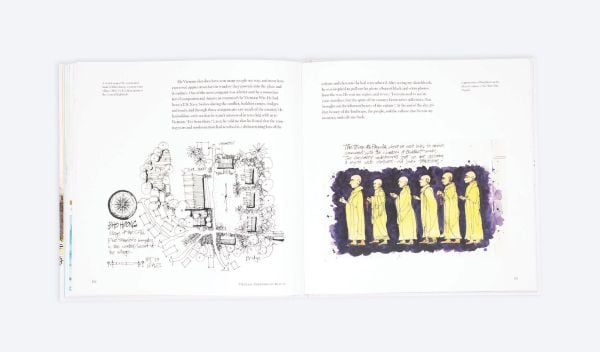 Book cover Travel Artist: Sketchbook Drawings and Stories from the Road; featuring landscape sketch. Published by ORO Editions.