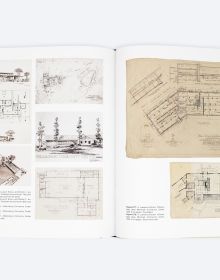 Book cover of Lawrence Kocher: American Architect, featuring a modern two story building. Published by ORO Editions.