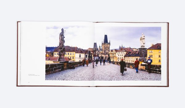 Book cover of Prague Revisited: From World War II to the Velvet Revolution; featuring a cityscape. Published by ORO Editions.