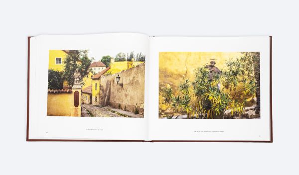 Book cover of Prague Revisited: From World War II to the Velvet Revolution; featuring a cityscape. Published by ORO Editions.