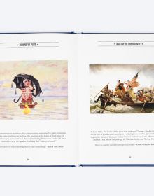 Book cover of #BIDENWON: The Art of Recovery, featuring an illustration of Joe Biden painting a large gold bird on top of a flagpole. Published by ORO Editions.