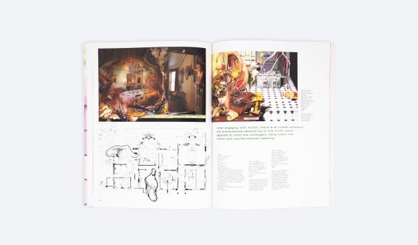 Book cover of Architectural Design Journal Issue 1: Staged: Architecture for Performance, Exhibition, and Fiction; featuring a red staircase. Published by ORO Editions.