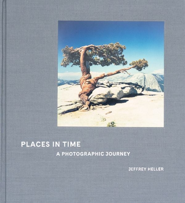 Book cover of Places in Time: A Photographic Journey; featuring a large tree with a gnarly trunk. Published by ORO Editions.