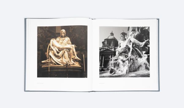 Book cover of Places in Time: A Photographic Journey; featuring a large tree with a gnarly trunk. Published by ORO Editions.