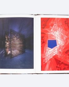 Book cover of Ispace: A Journey Into Emotions; featuring a wooden structure. Published by ORO Editions.