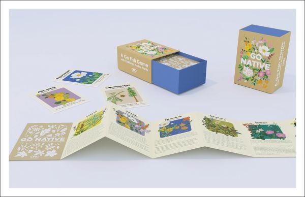 Game box cover of Go Native; featuring flowers. Published by ORO Editions.