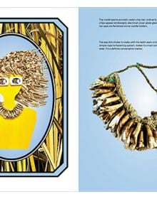 Book cover of Jewelry On The Wild Side; featuring a zebra pattern print in green. Published by ORO Editions.