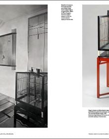 Geometric shapes and patterns in cream, black, beige and red, on cover of 'Pierre Legrain', by Editions Norma.