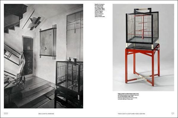 Geometric shapes and patterns in cream, black, beige and red, on cover of 'Pierre Legrain', by Editions Norma.