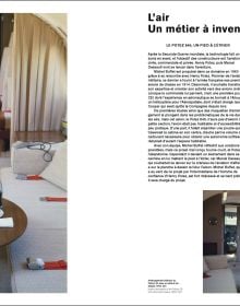 Illuminated curved wall light shape on navy cover of 'Michel Buffet', by Editions Norma.