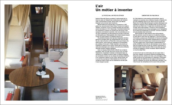 Illuminated curved wall light shape on navy cover of 'Michel Buffet', by Editions Norma.