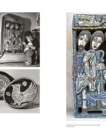 Book cover of Vera Székely, featuring an abstract ceramic figure on black plinth. Published by Editions Norma.