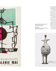 Book cover of Vera Székely, featuring an abstract ceramic figure on black plinth. Published by Editions Norma.