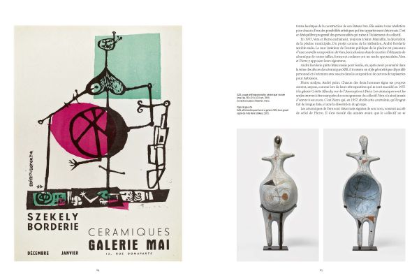 Book cover of Vera Székely, featuring an abstract ceramic figure on black plinth. Published by Editions Norma.