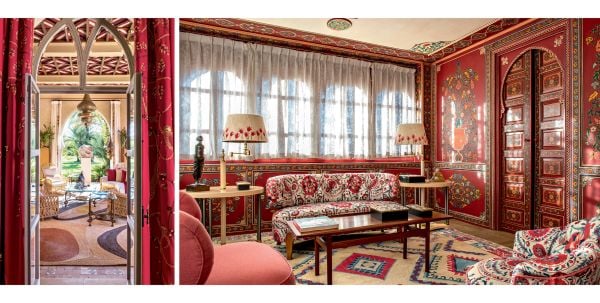 Book cover of Oriental Lifestyle, featuring an oriental style interior with decorative arched doorways. Published by Editions Norma.