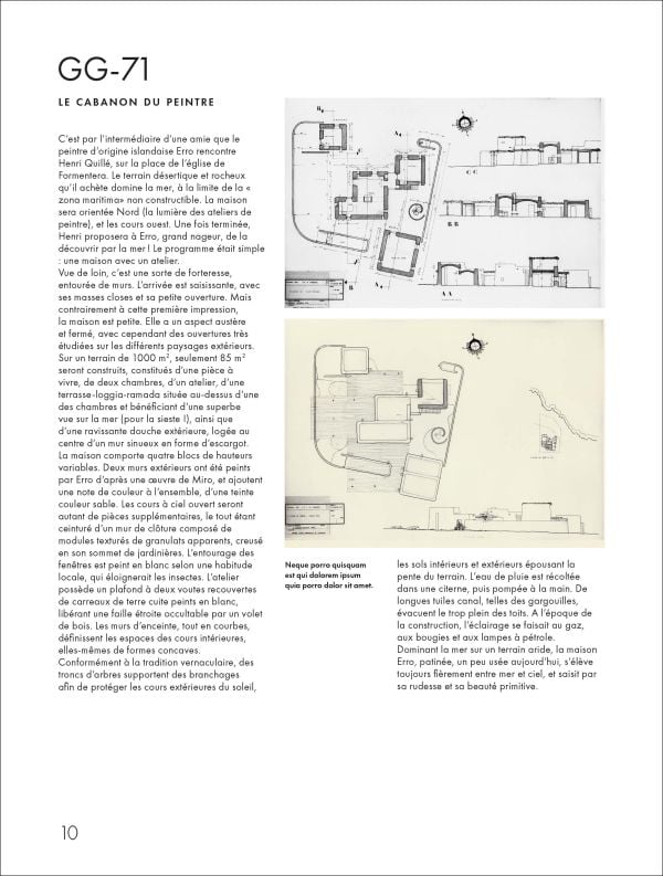 Book cover of Henri Quillé: Formentera; featuring a modern flat-roofed building. Published by Editions Norma.