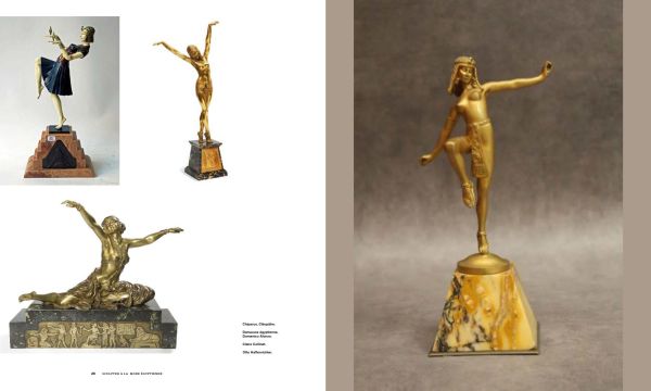 Book cover of Art Déco & Egyptomanie, featuring Claudette Colbert as Cleopatra. Published by Editions Norma.