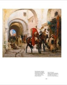 Black male dressed in pink robe, with blue mosaic tiles behind, on cover of 'Oriental Dreams', by Editions Norma.