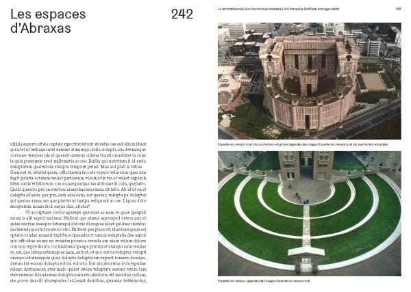 Burgundy cover of 'Ricardo Bofill, Les Années françaises/The French Years', by Editions Norma.