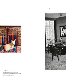 Book cover of Yves Saint Laurent and his Dogs: Amigos Forever, featuring a Boston terrier inside a pink heart. Published by Editions Norma.