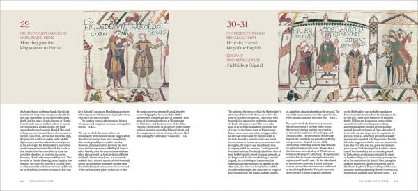 Book cover of The Bayeux Tapestry, with an embroidered battle ship and crew on the sea. Published by Citadelles & Mazenod.