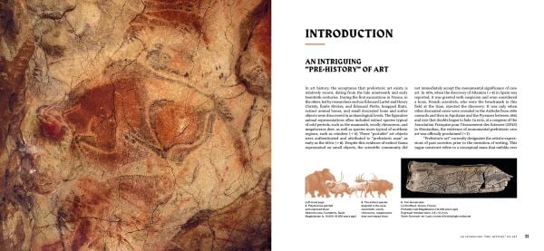 Book cover of Chauvet Cave: Humanity's First Great Masterpiece, with a prehistoric cave drawing of horses. Published by Citadelles & Mazenod.