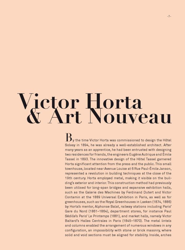 Book cover of The Hôtel Solvay: Victor Horta’s Art Nouveau Masterpiece; featuring the grand interior staircase. Published by Lannoo Publishers.