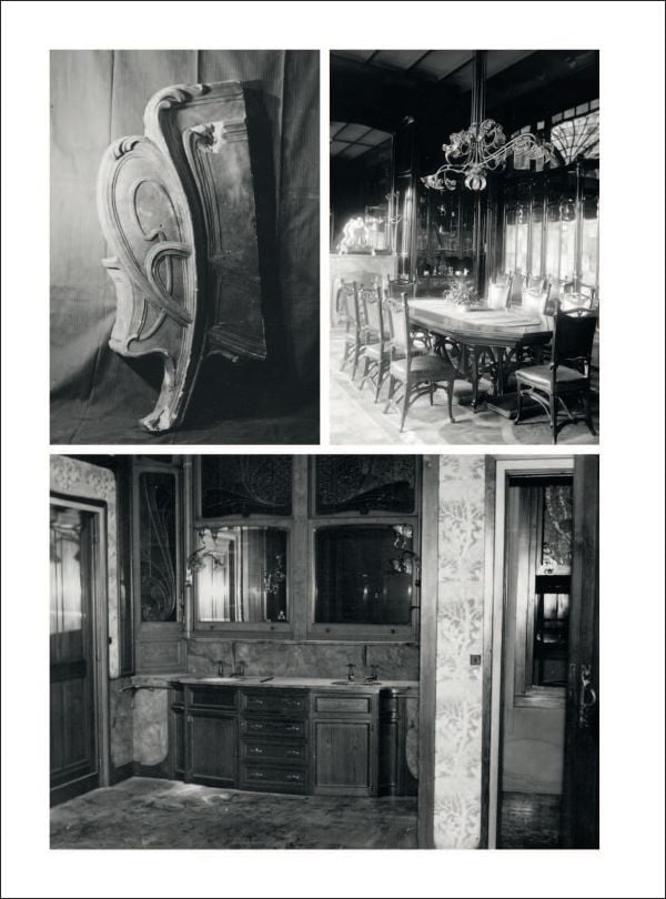 Book cover of The Hôtel Solvay: Victor Horta’s Art Nouveau Masterpiece; featuring the grand interior staircase. Published by Lannoo Publishers.