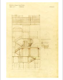 Book cover of The Hôtel Solvay: Victor Horta’s Art Nouveau Masterpiece; featuring the grand interior staircase. Published by Lannoo Publishers.
