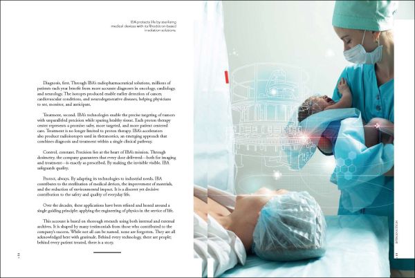 Book cover of Care, Dare, Share, Be Fair: The Story of IBA; featuring a young child. Published by Lannoo Publishers.