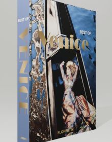 Book cover of Best of Venice; featuring a model in long floral dress. Published by Editions Florentin.