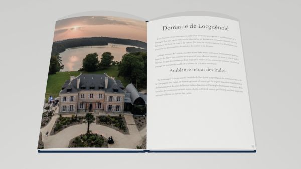 Book cover of Best of Brittany; featuring two figures on large rocks, heading out into the ocean. Published by Editions Florentin.