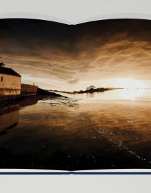 Book cover of Best of Brittany; featuring two figures on large rocks, heading out into the ocean. Published by Editions Florentin.