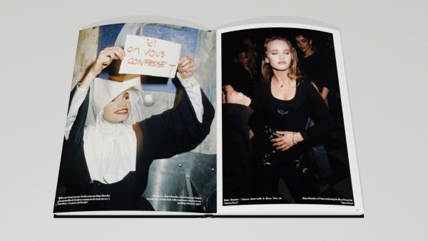 Book cover of 80's Paris Nights: Top Models & Divas; featuring a party-goer in red dress and lipstick. Published by Editions Florentin.