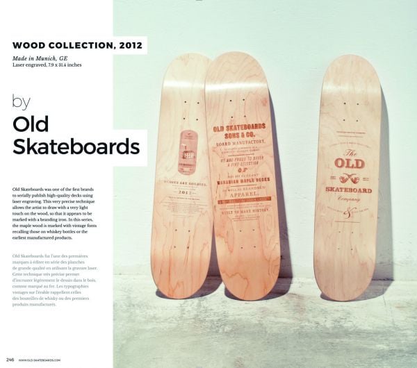 Book cover of SkateArt: From the Object to the Artwork, with a black and white female face graphic on skateboard. Published by Editions Cercle d'Art.