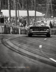 Book cover of Car Racing 1965, featuring a sports car on race track, spectators to left side. Published by Editions Cercle d'Art.