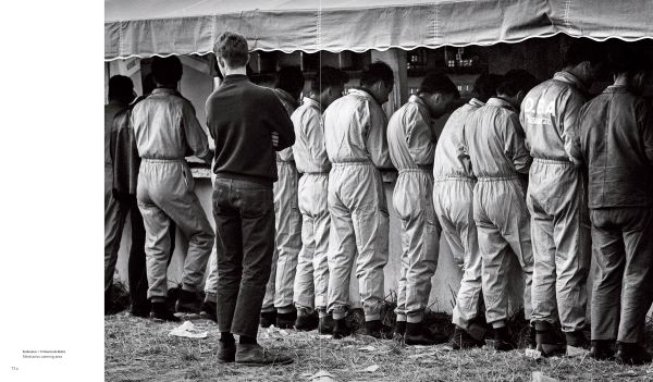 Book cover of Car Racing 1965, featuring a sports car on race track, spectators to left side. Published by Editions Cercle d'Art.