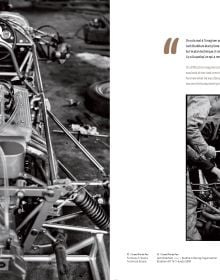 Book cover of Car Racing 1965, featuring a sports car on race track, spectators to left side. Published by Editions Cercle d'Art.