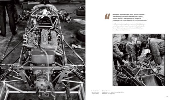 Book cover of Car Racing 1965, featuring a sports car on race track, spectators to left side. Published by Editions Cercle d'Art.