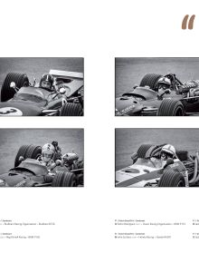 Book cover of Car Racing 1968, featuring an action shot of sports car race, with spectators watching from side. Published Editions Cercle D'Art Car Racing.