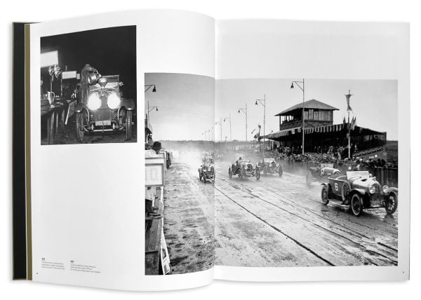 Beige photobook in black slipcase of '24 hours of Le Mans, 1923 - 2023 Centenary Edition'. Published by Editions Cercle d'Art.