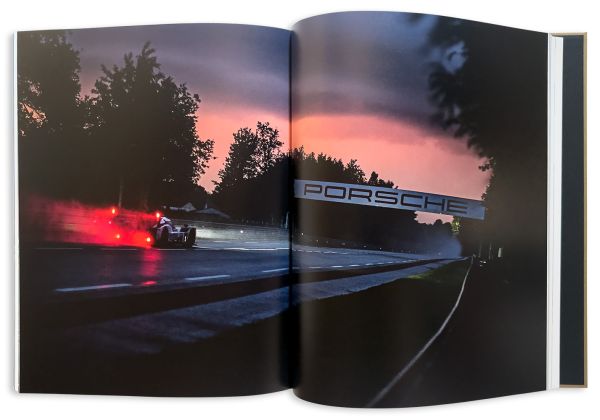Beige photobook in black slipcase of '24 hours of Le Mans, 1923 - 2023 Centenary Edition'. Published by Editions Cercle d'Art.