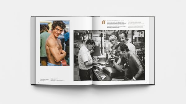 Book cover of Car Racing 1970, featuring a Fiat Abarth 2000 Sport Type SE 010 racing out of curve on track, spectators behind. Published by Editions Cercle d'Art.