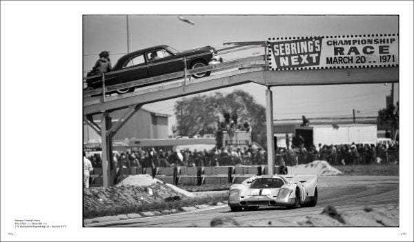 Book cover of Car Racing 1971, featuring a team working on the bodywork of a racing car. Published by Editions Cercle d'Art.